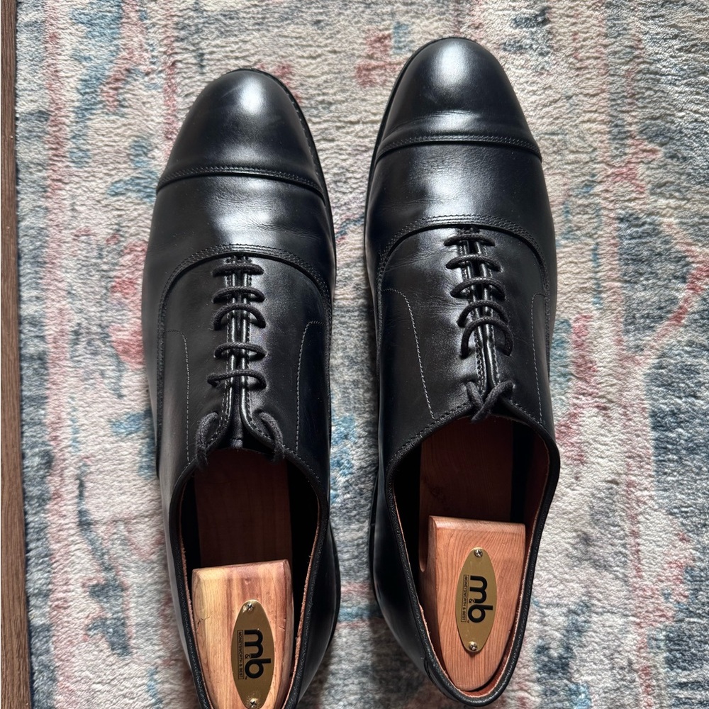 Allen Edmonds Park Avenue 12E Black Leather Men's Dress Shoes